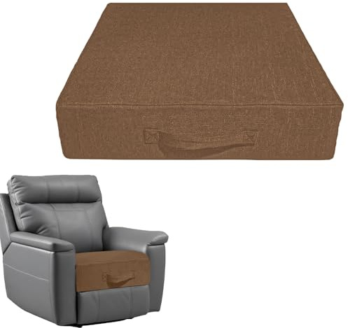 Foreard Recliner Cushion for Elderly, 20'' x 20'' x5 Inch Thick for Seniors Recliners Booster Seat Cushions High-Density Foam Couch, Chairs Support Pad Relief Pain Pressure (Coffee Brown)