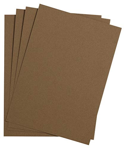 Clairefontaine 90755C - Packung mit 25 Bögen Zeichenpapier / Skizzenpapier Etival Color DIN A3 29,7x42 cm, 160g, feinkörnig, ideal für Bastelaktivitäten, Pastell, Gouache und Acryl, Braun, 1 Pack