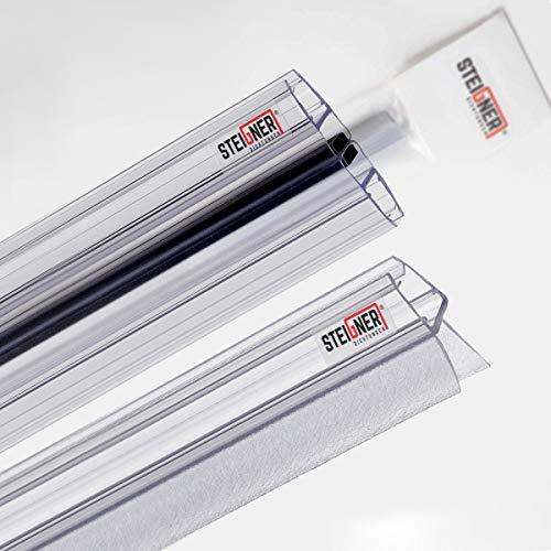 STEIGNER Set di guarnizioni per cabina doccia in vetro diritta di spessore 6-8 mm: 100cm diritta UK03 + Set 2