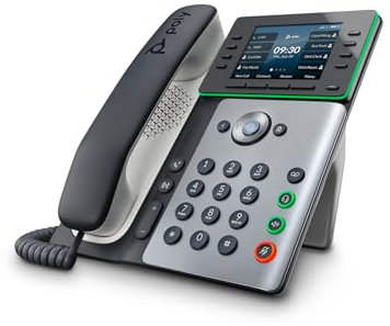 POLY Edge E320 IP phone Black, Silver 8 lines