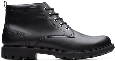 Clarks BatcombeMixGTX Mens Black Leather, 12
