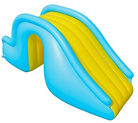 PETSOLA Aufblasbare Wasserrutsche, Spielplatzrutsche, PVC Verbreiterungsstufen, rutschfeste Stufen, Kletterrutsche für Kinder, Kinderrutsche für Aufstellpools