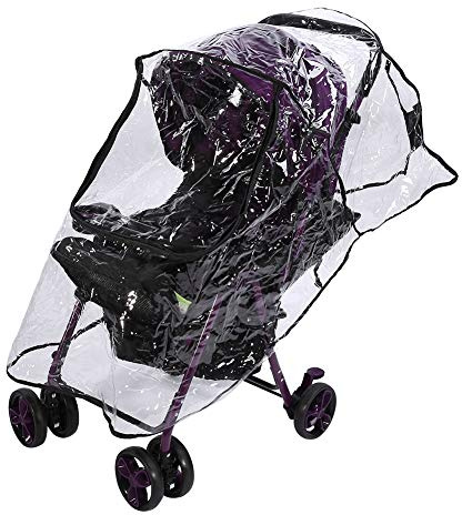 Rain Cover for Stroller, 1PC PVC Universal Baby Stroller Rain Cover Dust Wind Pram Accessory