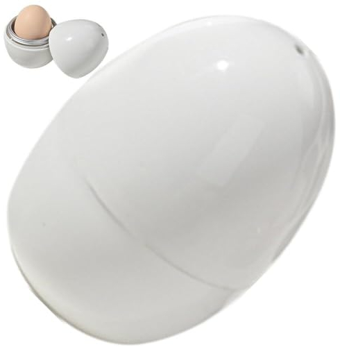 Ericetion Microwave Egg Cooker, Small Egg Boiler Hard Boiled Egg Cooker Microwave Function Egg Boiler with 1 Eggs for Hard Boiled Poached
