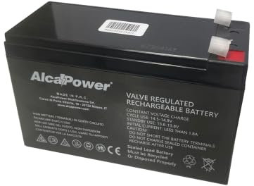 batteria al piombo 12v 6ah, stesse dimensioni della 7Ah, compatibile con 12V 7Ah 7,2Ah 7,5Ah, per UPS, gruppi di continuità, sicurezza, allarmi, videosorveglianza, antifurti, lampade di emergenza