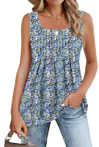 Camisetas Sin Mangas para Mujer Verano Chaleco Top Casual Túnica Tank Tops