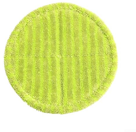 Tampons de nettoyage ronds en microfibre compatibles avec serpillière électrique, design super absorbant, parfait pour l'entretien de la maison en lot de 6/12 (6 pièces)