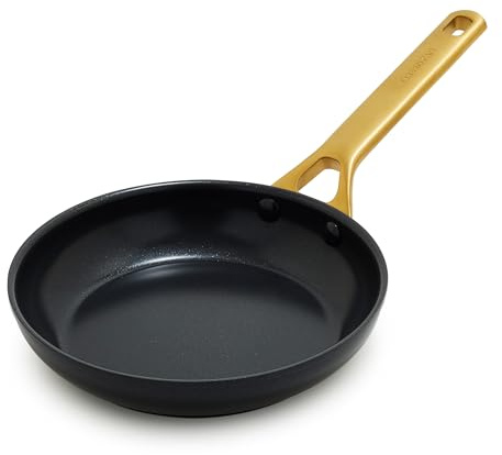 GreenPan Nonstick Reserve Pro 8 Frying Pan, NSF Certified Ceramic, Hard Anodized PFAS-Free Skillet, Stainless Steel Handles, Oven & Dishwasher Safe, Black