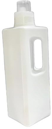 Dispenser di sapone per lavanderia da 1250 ml per lavanderia dell'hotel, bottiglia di detersivo liquido commerciale con manico, contenitore in PE da 1,25 litri per sapone e ammorbidente