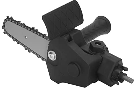 Keenso Electric Drill to Chainsaw Premium Stainless Steel Plastic Handle Saw Conversion Head Adapter Easy Assembly Convert The Electric Drill Into a Chainsaw (for 4in Electric Drill)