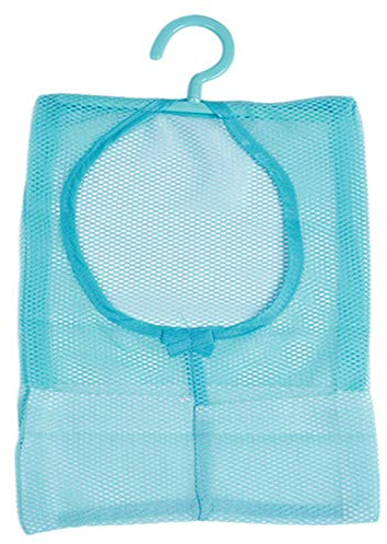 Romote suspendu Porte-Mesh Sac pince à linge panier Cuisine Salle de stockage Organizier Bleu