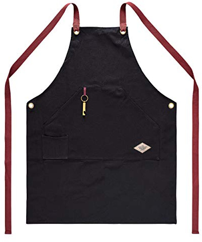 Gentlemen's Hardware BBQ Apron and Bottle Opener Delantal para Barbacoa, Unisex Adulto, Negro, Talla única