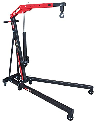 KS Tools - 161.0020 - Grue mobile pliante standard - Chèvre d'atelier avec un capacité de 1 t