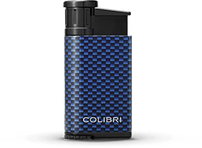 Mechero-Encendedor Colibri-Evo-en metal -llama Jet a prueba de viento, para cigarrillos y puros. Recargable. Funciona con gas butano (no incluido). Se envía en estuche de regalo. Dos años de garantía.