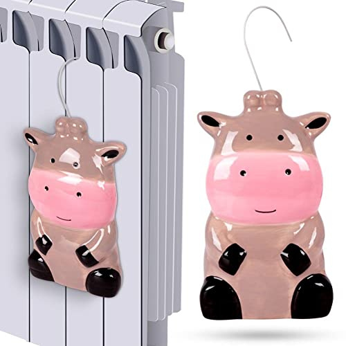 Vilde Umidificatore per termosifone | Umidificatore ad evaporazione ad acqua in ceramica Diffusore per termosifone in ceramica per bambini a forma di mucca