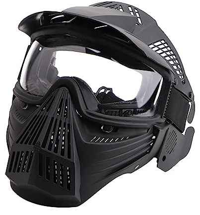 ACEXIER Outdoor-Ausrüstung Vollgesichtsschutz CS Paintball-Maske Feld-Dosen-Beschattung PC-Linse Reiten Airsoft Taktischer Helm