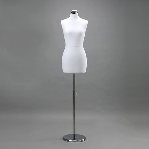 Rozhuhro Weiblich Schaufensterpuppe, Schneiderpuppe, Mannequin Büste, Deko Mannequin, Mehrzweck-Schaufensterpuppe mit vertikalem Schnitt für die Kleidung des menschlichen Körpers,1,L