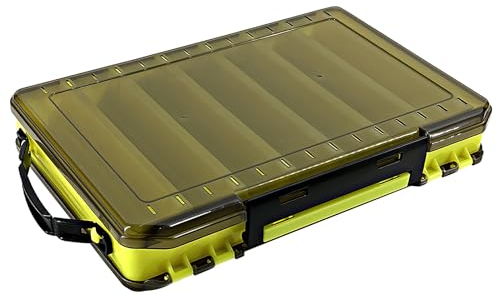 Svitzoot Köderbox Doppelseitig Angelbox Transparent Fischköder Box Köderboxen Angeln 27 x 19 x 4,5 cm Kunststoff Angelzubehör