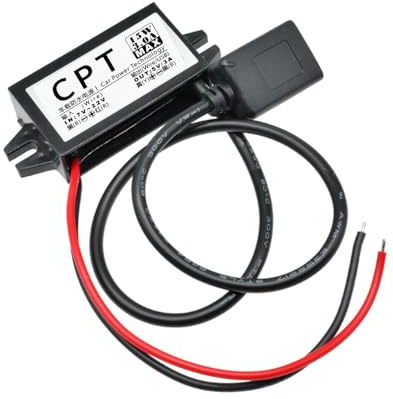 12V Auf 5V USB-Adapter, DC Buck-Konverter-Modul 3A 15W Auto-Stromwandler Adapter (Single USB)