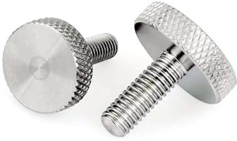 Sterngriffe,Rändelmuttern mit Innengewinde, 2 Stück M3 M4 M5 M6 M8 M10 GB835 304 Rändel Flachrundkopf Handfest Wandglas Rändelschraube Bolzen DIN653 (Größe: M8x60mm) (Color : One Color, Size : M8x40