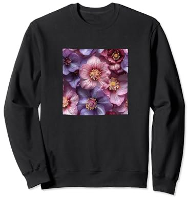Motif floral hellébore Sweatshirt