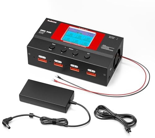 Radiolink CB86-PLUS Lipo Balance Charger Discharger 8 Charging Ports 1S-6S 162W 6A with Power Supply Fast Charging, Battery Capacity Recovery Cycle Trickle for RC Li-Po/Li-Ion/Li-Fe/LiHV