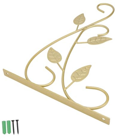 ANDRESLAD Wandhalterung Für Blumentopf Goldener Pflanzenhalter Blumentopfhalterung Rustikaler Wandbehangständer Hängeständer Für Innenbereich Blumentopfhalter Wandbehangständer