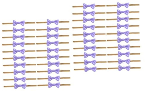 FRCOLOR 200 Stk Süßigkeitenbeutel Verpackungsband Herzförmige Kuchenform Aus Pet-material Vintage Küchenwaage Spritzbeutelbänder Fliege Brotbeutel-verpackungsbänder Violett