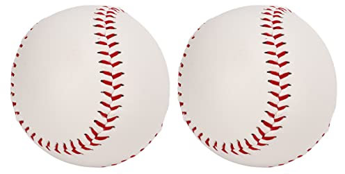 Leapiture 2 Stück Sport-Übungs-Softbälle, Baseballs, Schlagbälle, professionelles Training, Baseball, offizielle Größe, Gewichtsübungsbälle für Outdoor-Sportarten