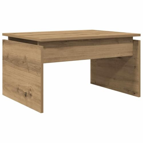 vidaXL Mesa de Centro Madera de ingeniería Roble Artisan 68x50x38 cm