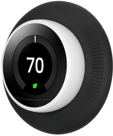 PAIKIUU Wall Mount for Nest Thermostat, Silicone Bracket Holder Stand Backplate for Nest Learning Thermostat