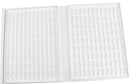 White 216 Colour Nail Polish Display Card Paper Board