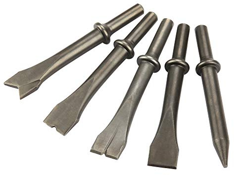 Cabezal de Cincel con Redondo Universal de 10mm para Herramienta de Cincel de Aire Neumático Modelo 150/190/250, Accesorio de Repuesto Resistente