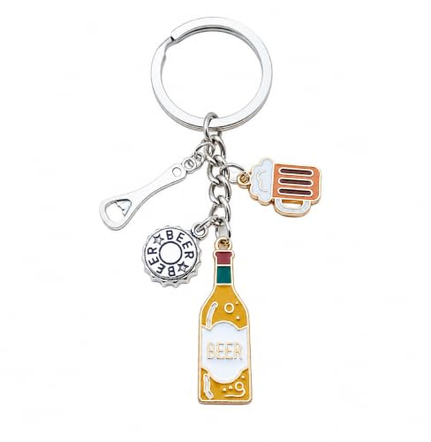 Porte-clés décapsuleur bière émaillé accessoires originaux buveurs cadeaux clés voiture