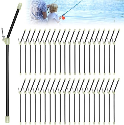 40 Stück Fishing Anti Tangle Boom Set, 20CM Anti Tangle Boom mit Wirbel | Durchlauf Röhrchen Zubehör, Angeln Zubehörröhrchen, Fishing Anti-Tangle Boom Sleeves für Boots, See und Stauseeangeln