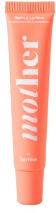 mother by baybies Nipple & Lip Balm - Intensive, natürliche Brustwarzen- und Lippenpflege für alle Mamas 15ml/ Mamapflege/Vegan, Zertifizierte Naturkosmetik