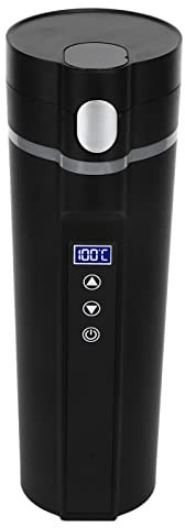 Ejoyous Electric Heated Travel Mug, 450ml Smart Temperature Control Car Cup with Auto Shut-Off and Low Noise for Travel Camping Office