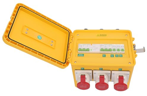 Odorkle CEE Socket Power Distribution Box 16A 3P 4P Outdoor for Construction Site Industrial Use