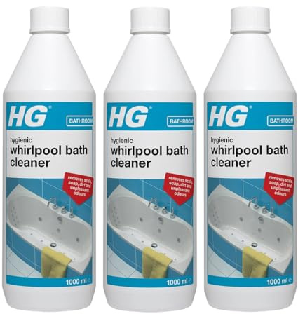 3 x en bubbelpool badrengörare som rengör hygieniskt och tar bort obehagliga lukter.