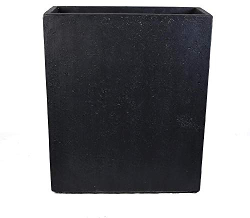 Köhko® Blumenkübel Raumteiler aus Fieberglas übertöpfe Pflanzkübel für Innen und Draußen 65x30x80 cm Anthrazit