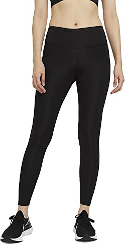 Nike CZ9240-010 W NK Epic Fast TGHT Leggings Womens Black/(Reflective silv) L