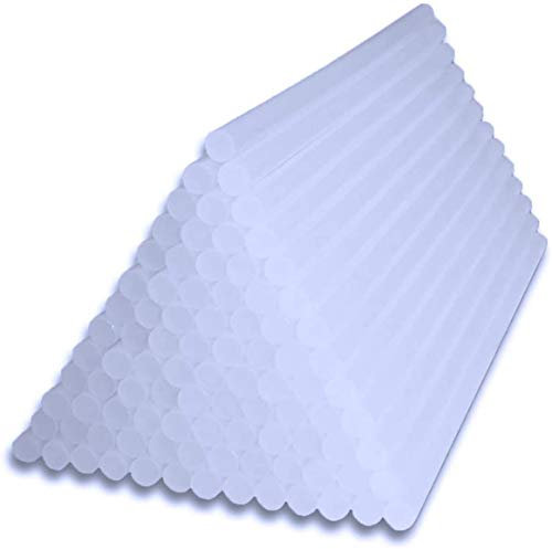 BRIMIX PACK 50 PC BARRA DE PEGAMENTO CALIENTE 11MM X 200MM. PEGAMENTO TERMOFUSIBLE TRANSPARENTE 11x200mm ULTRA LARGA PARA BRICOLAJE Y MANUALIDADES. RECAMBIO IDEAL PARA SU PISTOLA DE BARRA DE SILICONA