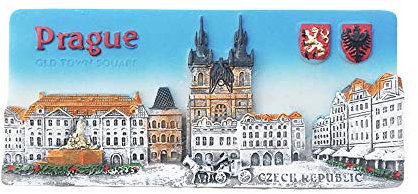 Prag tschechischer 3D-Kühlschrankmagnet, Souvenir, Geschenk, handgefertigt, Heim- und Küchendekoration, Prager Kühlschrankmagnet-Kollektion