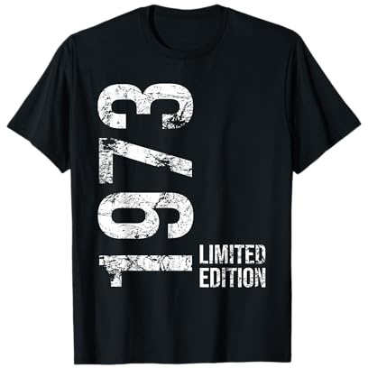 52. Geburtstag Mann Frau 52 Jahre 1973 Geburtstags T-Shirt