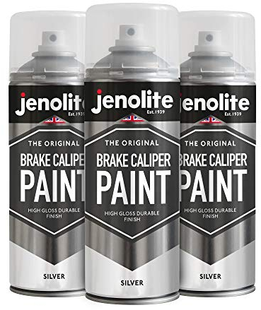 JENOLITE Peinture pour étriers de frein | Argent | 3 x 400 ml (Restaurer et transformer les étriers de frein de voiture)