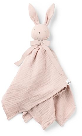Elodie Details Schnuffeltuch, Schmusedecke, Baby Blinkie Schmusetuch aus 100% Öko-Tex & Bio-Baumwolle - Extraweicher & Waschbar - Kuscheltuch Schlaftier für Babys & Kleinkinder - Belle Pink