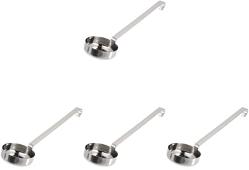 Alipis 4pièces Louche à Sauce Plate Acier Inoxydable Idéale Pour Tartiner Mesurer Et Remuer Ustensile De Cuisine Pratique Pour Sauces à Pizza Et Autres Préparations Culinaires
