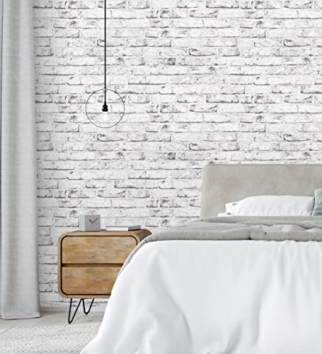 GAULAN 453171 - Vlies-Vinyltapete, Strapazierfähig, Abwaschbar. Retro Zickzackstreifen-Tapete in Schwarz und Weiß mit Relief für Wohnzimmer Küche Bad - Rolle 10 m x 0,53 m