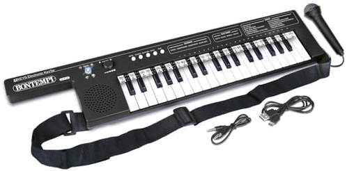 Bontempi | KeyRhythm - 37-Tasten-Keytar | mit Schultergurt und Akku für unbegrenzte musikalische Freiheit