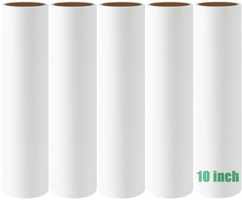 25,4 cm große Mega-Fusselroller-Nachfüllpackungen, extra große klebrige Roller-Nachfüllpackungen, kompatibel mit Evercare Layers Leo MegaClean Smart Design Boden-Fusselrollen, 60 Blatt/Rolle, Packung